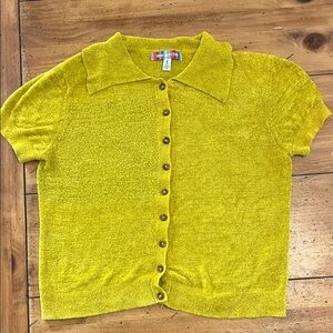 Urban Outfitters Adeline Cardigan short sleeve size M